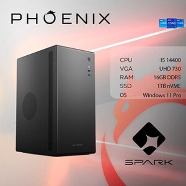 PHOENIX Stolno računalo SPARK X-107 / Intel Core i5-14400, 16GB, 1TB SSD, Windows 11 Pro
