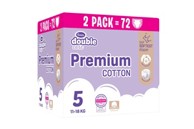 VIOLETA Air Dry Premium Cotton Maxi Pack Box Pelene Junior 5 (11-18 kg) 72 komada, bijela