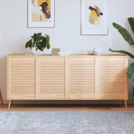 Vrata sa žaluzinama 4 kom od masivne borovine 69 x 49,4 cm