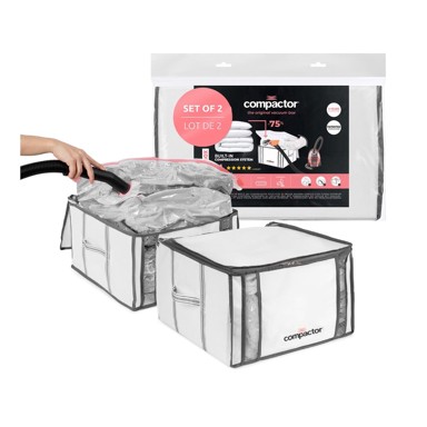 COMPACTOR Vakuumske/ojačane tekstilne kutije za pohranu odjeće u setu 2 kom 42x25x25 cm Life