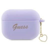 GUESS Futrola Silicone Charm Heart, za AirPods Pro 2, ljubičasta