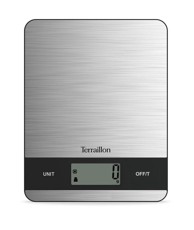 TERRAILLON Tanka kuhinjska vaga Slim Steel od nehrđajućeg čelika