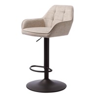 UNIQUE FURNITURE Bež barska stolica podesive visine Nolan 