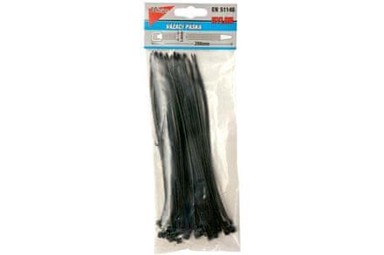 J.A.D. TOOLS Vezice za kablove 200 × 3,6 mm, 100 kom, crne