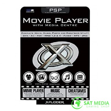 XPLODER Movie Player With Media Centre, za PSP, s USB kabelom