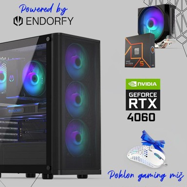 FUTURAIT Stolno računalo Endorfy GamerPC / AMD Ryzen 5 7500F, 16GB, 1TB SSD, NV RTX 4060, Windows 11 Pro