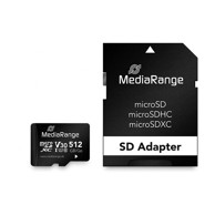 MEDIARANGE Memorijska kartica microSDXC 512GB UHS-I, crna