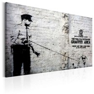 Slika Graffiti Area (Police and a Dog) by Banksy 120x80