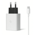 GOOGLE Zidni punjač GA02275-EU, snaga 30 W, izlaz 3 A, 1 × USB-C, USB-C kabel, bijela