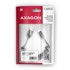 AXAGON Twister kabel BUCM-AM10TB, USB-C na USB-A, 0.6 m, USB 2.0, crni