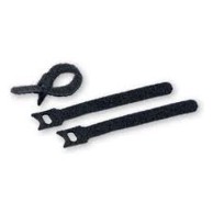Kabelske vezice na čičak, 12 x 135 mm, crne, 10 kom