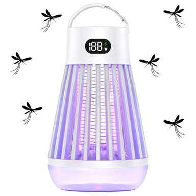 LEAN 28882 električna UV lampa protiv komaraca i letećih insekata – 2000 V, 2000 mAh, USB-C, do 9 h