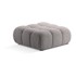 MICADONI HOME Svijetlo sivi modularni tabure od bouclé tkanine Bellis, 94x94x43 cm