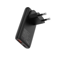 ALLITY GaN punjač ATC-02, 65 W, 1x USB-C, 1x USB-A, PD, QC, crni