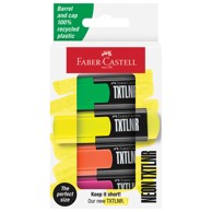 FABER-CASTELL Signir 1-5 mm mini TXTLNR Superflorescent kart.kutija 154204/4boje blister