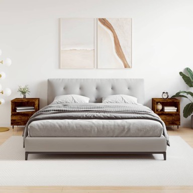 Noćni ormarići 2 kom boja hrasta 40x35x50 cm konstruirano drvo