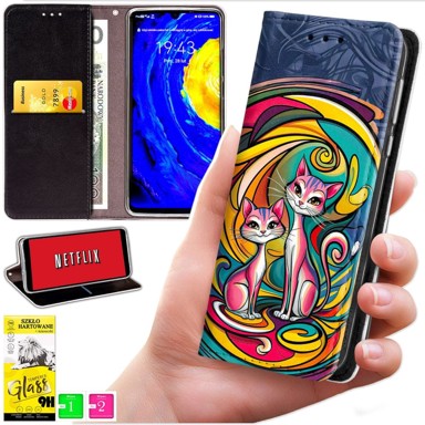 BLUEMOON Futrola tipa novčanik za Oppo Find X9 - maskica s uzorkom + zaštitno staklo 9H