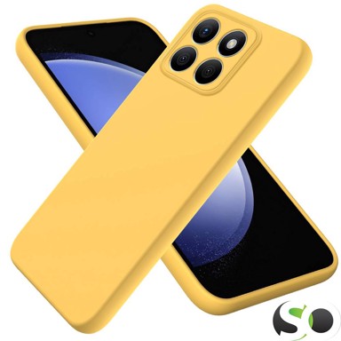 HQ Premium Quality Protuklizna silikonska maskica za Honor X8b Mat Žuta