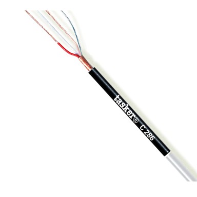 TASKER Kabel mikrofonski C286, balansirani, 2x0.22 mm², 1 m, crna