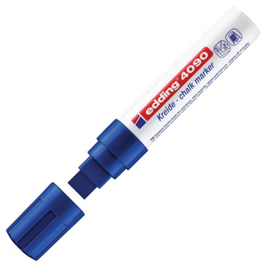 EDDING Marker-kreda za staklo 4090, 4-15 mm, plavi