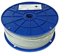 Pocinčano čelično uže u PVC-u 2,0 mm 1x19 400 m LIN 1/2, srebrna