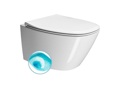 GSI WC školjka viseća MODO, swirlflush, 37x54 cm, bijela extraglaze