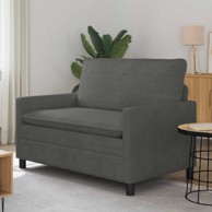 Sofa, 126 x 81 x 87,5 cm, tkanina, tamnosiva