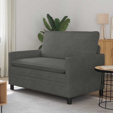 Sofa, 126 x 81 x 87,5 cm, tkanina, tamnosiva