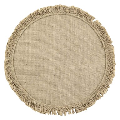 DOUCEUR D'INTÉRIEUR Podmetač od jute ø 38 cm Frangyss