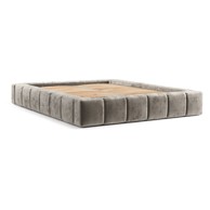 MAISON DE RÊVE Tapecirani bračni krevet Aruba L s podnicom i prostorom za pohranu 200x200 cm, bež