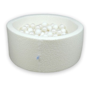MIMII Suhi bazen 90 x 40 Boucle White 300 kuglica: bijela, biserna