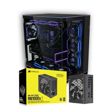 CORSAIR Napajanje 1000W 80+ Gold + LIAN LI Kućište MIDI ATX 011 Dynamic EVO ARGB (FuturaIT Combo) 