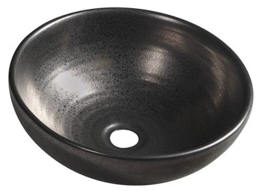 SAPHO ATTILA Umivaonik, Ø43 cm, nadgradni, bez prelijevanja, keramika, metalik bakar