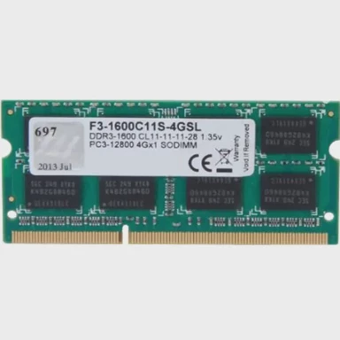 G.SKILL RAM memorija SO-DIMM F3-1600C11S-4GSL, 4GB, DDR3 1600MHz, CL11, SO-DIMM