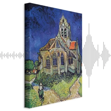 Slika Vincent van Gogh – Church at Auvers, 20x30 cm, akustična