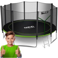 NEO-SPORT Vrtni trampolin 465 cm (15 ft), vanjska mreža i ljestve