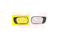 VAN WEZEL Maska BMW 3 E46 98-05, krom/crna, prednja desna, 01- 4 vrata