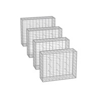 SONGMICS Gabionska košara, srebrna, 100 × 80 × 30 cm