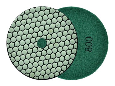 Polirni disk za suho brušenje kamenine, 125 mm, P800