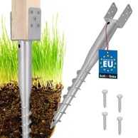 Čelično podnožje za stup tip U za ukopavanje u zemlju, 81 x 710 mm