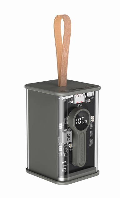 GEMBIRD Powerbank prijenosni punjač QUICK CHARGING PB18-TQC3-01 TRANSPARENT QC3.0, 18000 mAh, crni