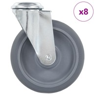 Okretni kotačići s otvorom za vijke 8 kom 125 mm