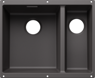 BLANCO Sudoper Subline 340/160-U, Silgranit, glavni bazen lijevo, kameno siva