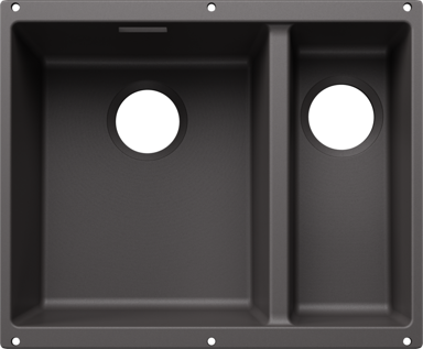 BLANCO Sudoper Subline 340/160-U, Silgranit, glavni bazen lijevo, kameno siva