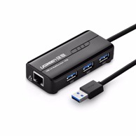 UGREEN USB 3.0 hub on 3x USB A and RJ45 