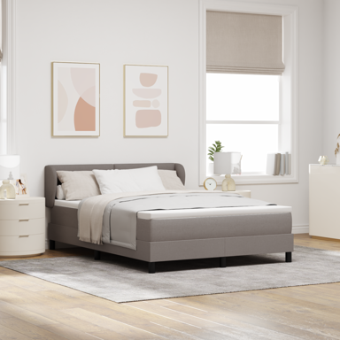 Box Spring krevet s madracem, bež, 140x200 cm