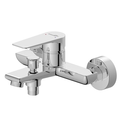 SCHMIDLER Miješalica za umivaonik Mainz visoka, inox, s klik-klak gornjim dijelom sifona