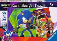 RAVENSBURGER Puzzle Sonic Prime, 3x49 kom