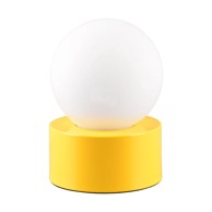 TRIO Žuta stolna lampa sa staklenim sjenilom (visina 17 cm) Countess 