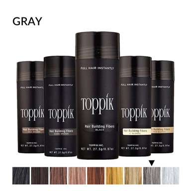 TOPPIK Vlakna za kosu 27,5 g, do 50 nanosa, Grey, siva
